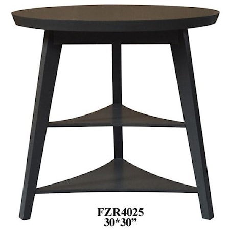 Deep Grey Tier Accent Table